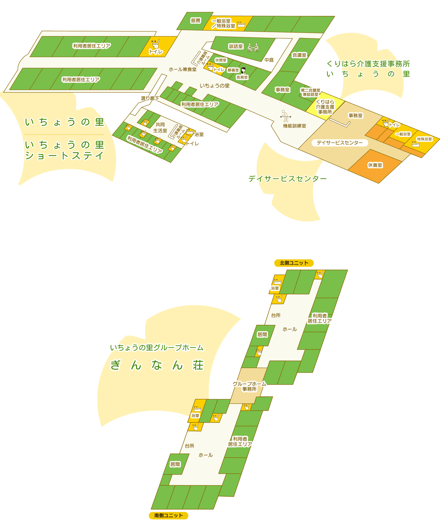 社会福祉法人迫川会　施設展開図