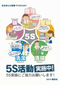 Ｓａｆｅｗｏｒｋ向上宣言　５S活動