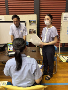 ７月８日、くりはらジョブ・フェア 2025夏に参加しました。