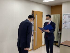 令和７年１２月１０日、いちょうの里・会議室において、丸紅基金助成金・贈呈式が行われました。