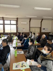 １１月２１日、城生野地区住民２０名に対して、いちょうの里の概況説明会を開催しました。

