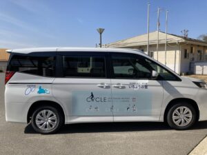 ３月１９日、ＪＫＡ補助事業を活用して、福祉車両（トヨタ・ノア）を更新しました。