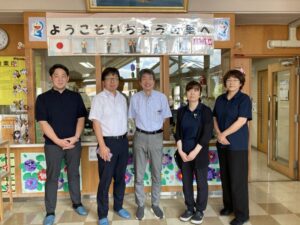 令和８年７月２３日、社会福祉法人東北福祉会の職員２名が来所し、生産性向上推進に関する意見交換を行いました。